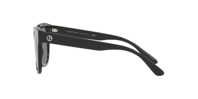 Sonnenbrillen Giorgio Armani AR 8165 (500111) farbe black form quadratisch gläser grey