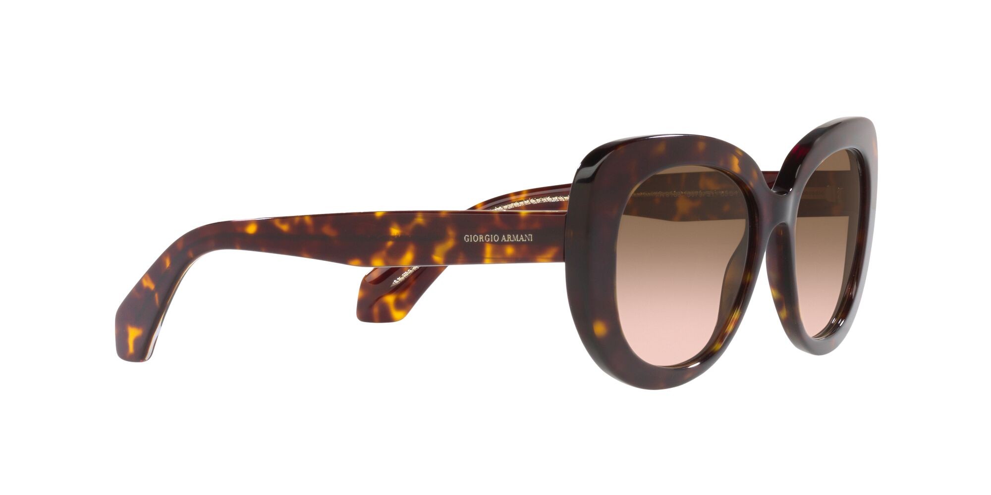 Sonnenbrillen Giorgio Armani AR 8168 (587951) farbe havana form oval gläser marrone sfumato