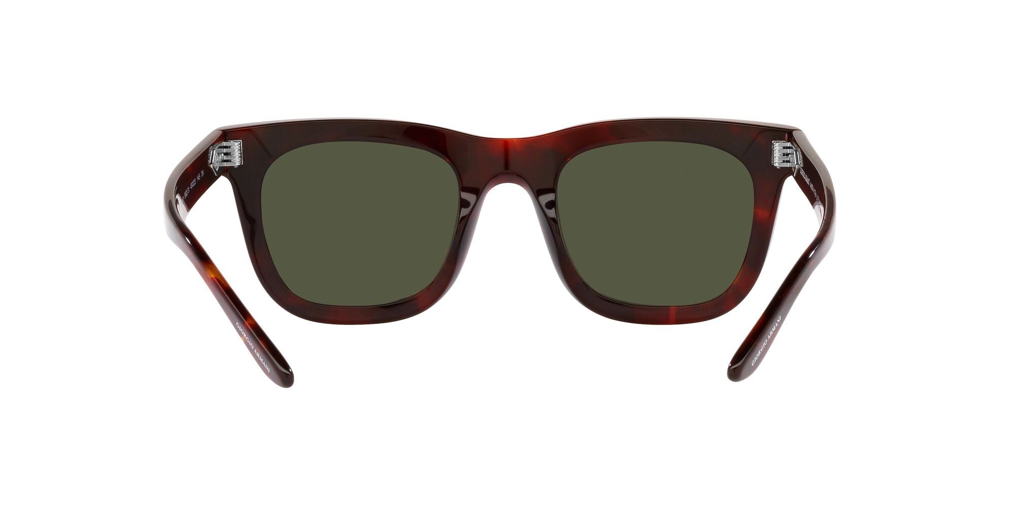 Sonnenbrillen Giorgio Armani AR 8171 (596231) farbe havana rosso form rechteckig gläser verde