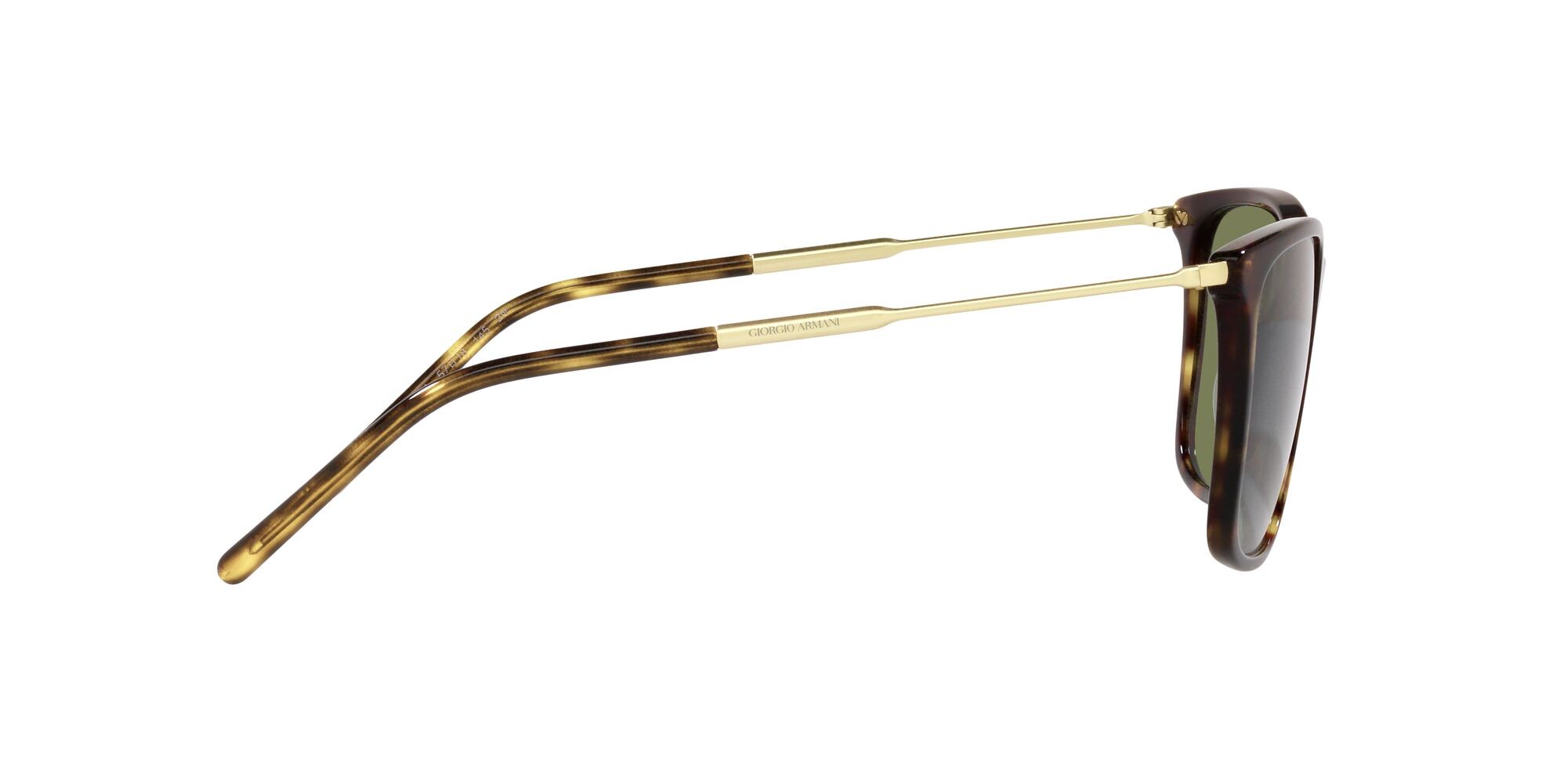 Occhiali da sole Giorgio Armani AR 8176 (50262A) colore havana forma quadrato lenti verde