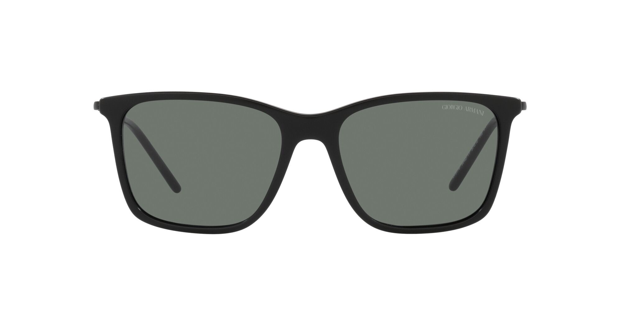 Sonnenbrillen Giorgio Armani AR 8176 (504211) farbe nero opaco form quadratisch gläser grigio