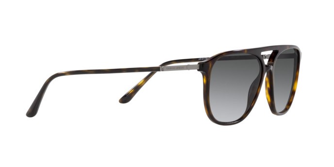 Sunglasses Giorgio Armani AR 8179 (5026T3) color havana shape aviator lenses grigio sfumato