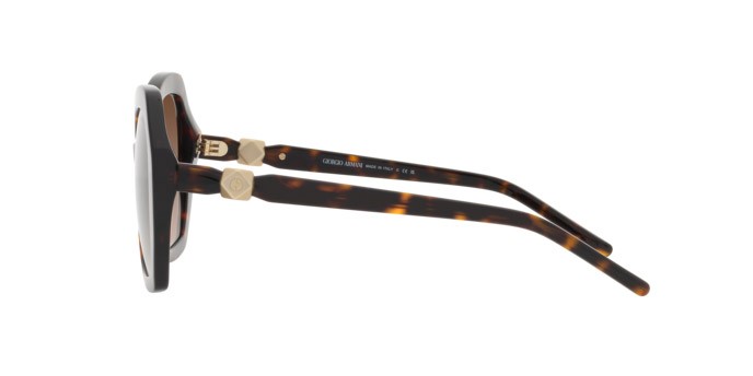 Occhiali da sole Giorgio Armani AR 8180 (502613) colore havana forma aviator lenti marrone sfumato