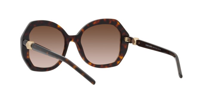 Occhiali da sole Giorgio Armani AR 8180 (502613) colore havana forma aviator lenti marrone sfumato