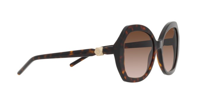 Occhiali da sole Giorgio Armani AR 8180 (502613) colore havana forma aviator lenti marrone sfumato