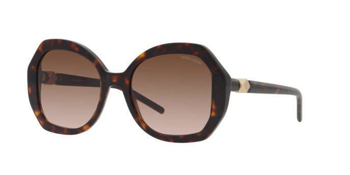Occhiali da sole Giorgio Armani AR 8180 (502613) colore havana forma aviator lenti marrone sfumato