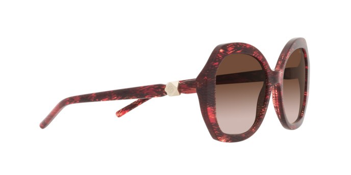 Sonnenbrillen Giorgio Armani AR 8180 (600113) farbe havana rosso form aviator gläser marrone sfumato