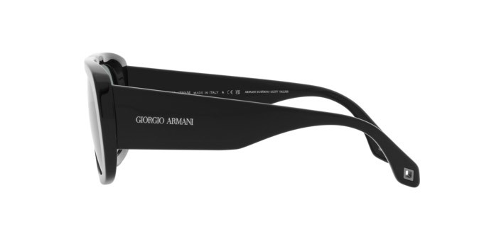 Sonnenbrillen Giorgio Armani AR 8183 (587556) farbe nero form quadratisch gläser grigio