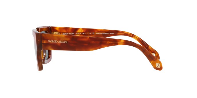 Sunglasses Giorgio Armani AR 8184U (598802) color havana rosso shape rectangle lenses bianco