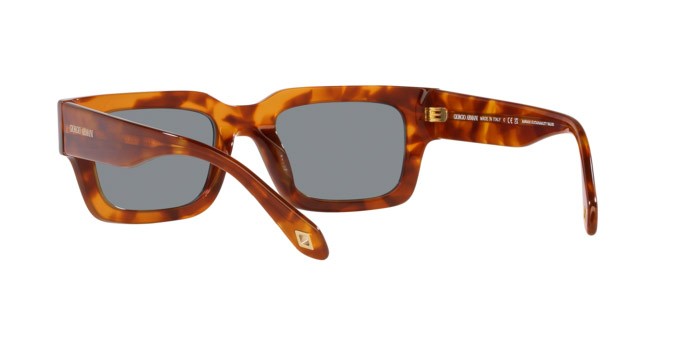 Sunglasses Giorgio Armani AR 8184U (598802) color havana rosso shape rectangle lenses bianco