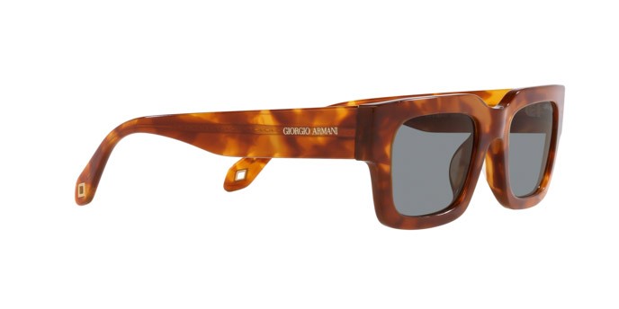 Sunglasses Giorgio Armani AR 8184U (598802) color havana rosso shape rectangle lenses bianco