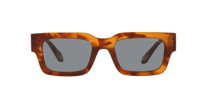 Sunglasses Giorgio Armani AR 8184U (598802) color havana rosso shape rectangle lenses bianco