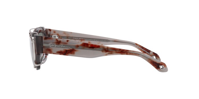Sonnenbrillen Giorgio Armani AR 8185U (59761W) farbe havana grigio form cat-eye gläser trasparente