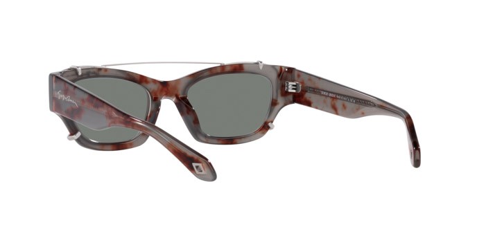 Sonnenbrillen Giorgio Armani AR 8185U (59761W) farbe havana grigio form cat-eye gläser trasparente