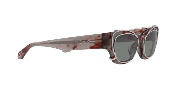 Sonnenbrillen Giorgio Armani AR 8185U (59761W) farbe havana grigio form cat-eye gläser trasparente