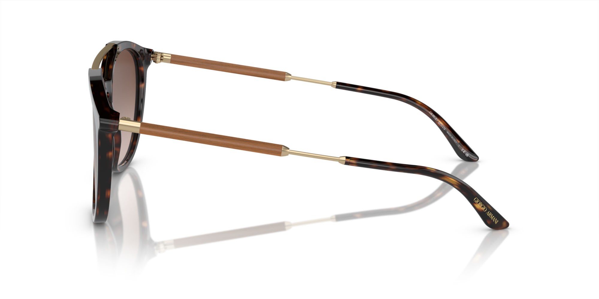 Sonnenbrillen Giorgio Armani AR 8198 (502613) farbe havana form quadratisch gläser marrone sfumato