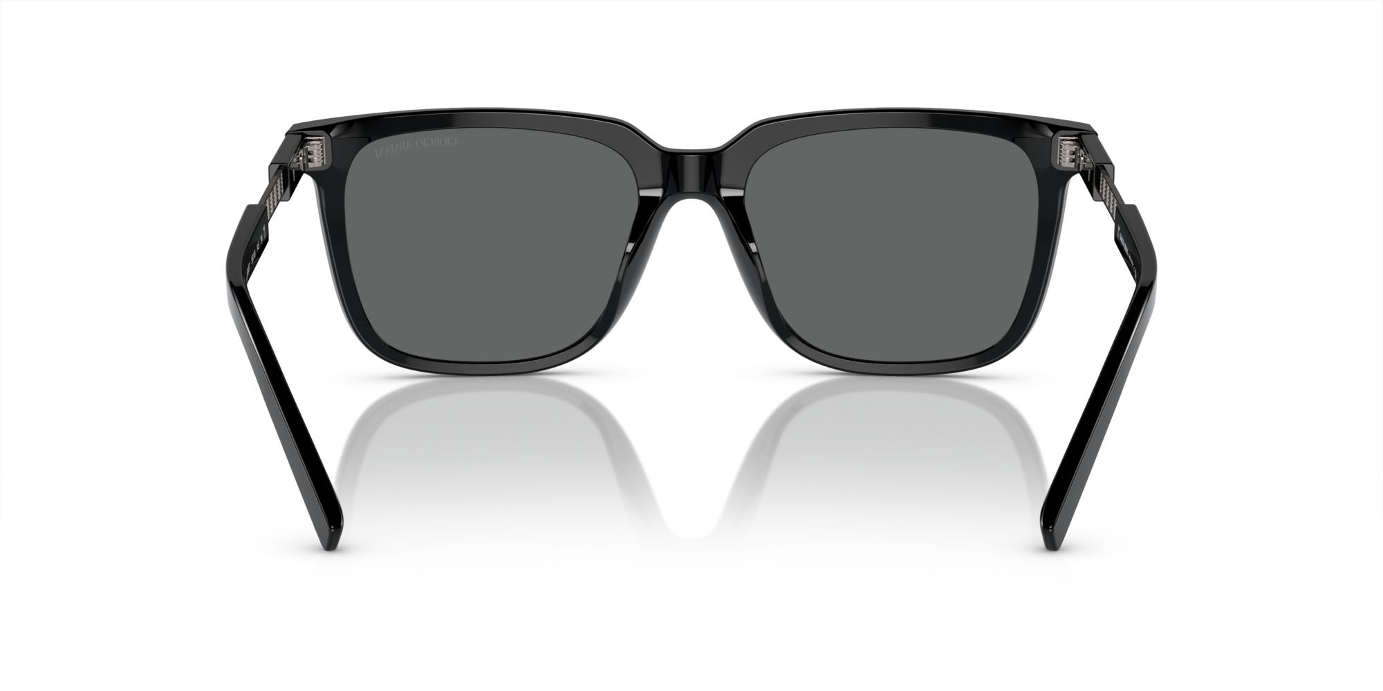Sunglasses Giorgio Armani AR 8202U (587587) color nero shape square lenses grigio scuro