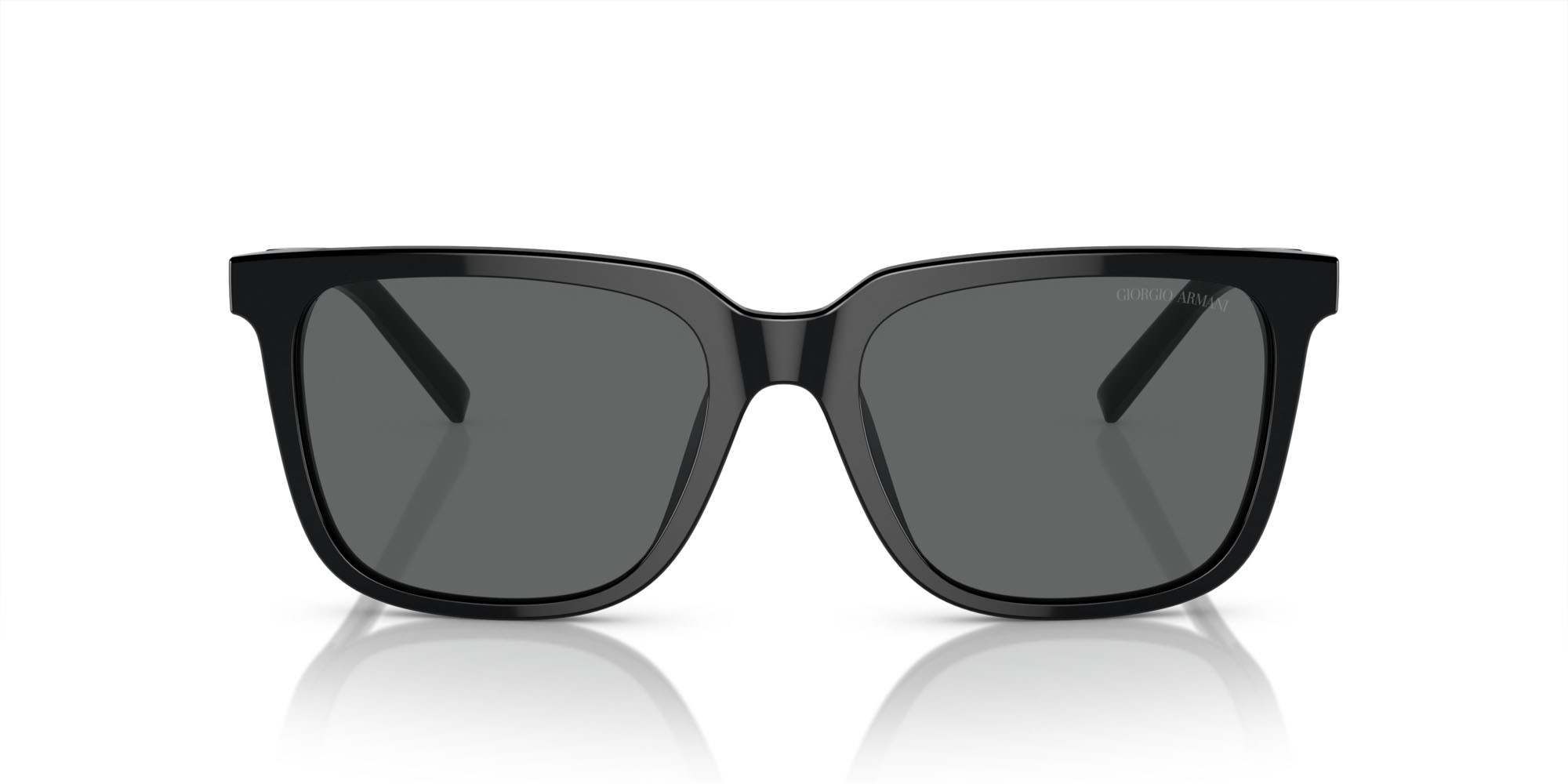 Sunglasses Giorgio Armani AR 8202U (587587) color nero shape square lenses grigio scuro