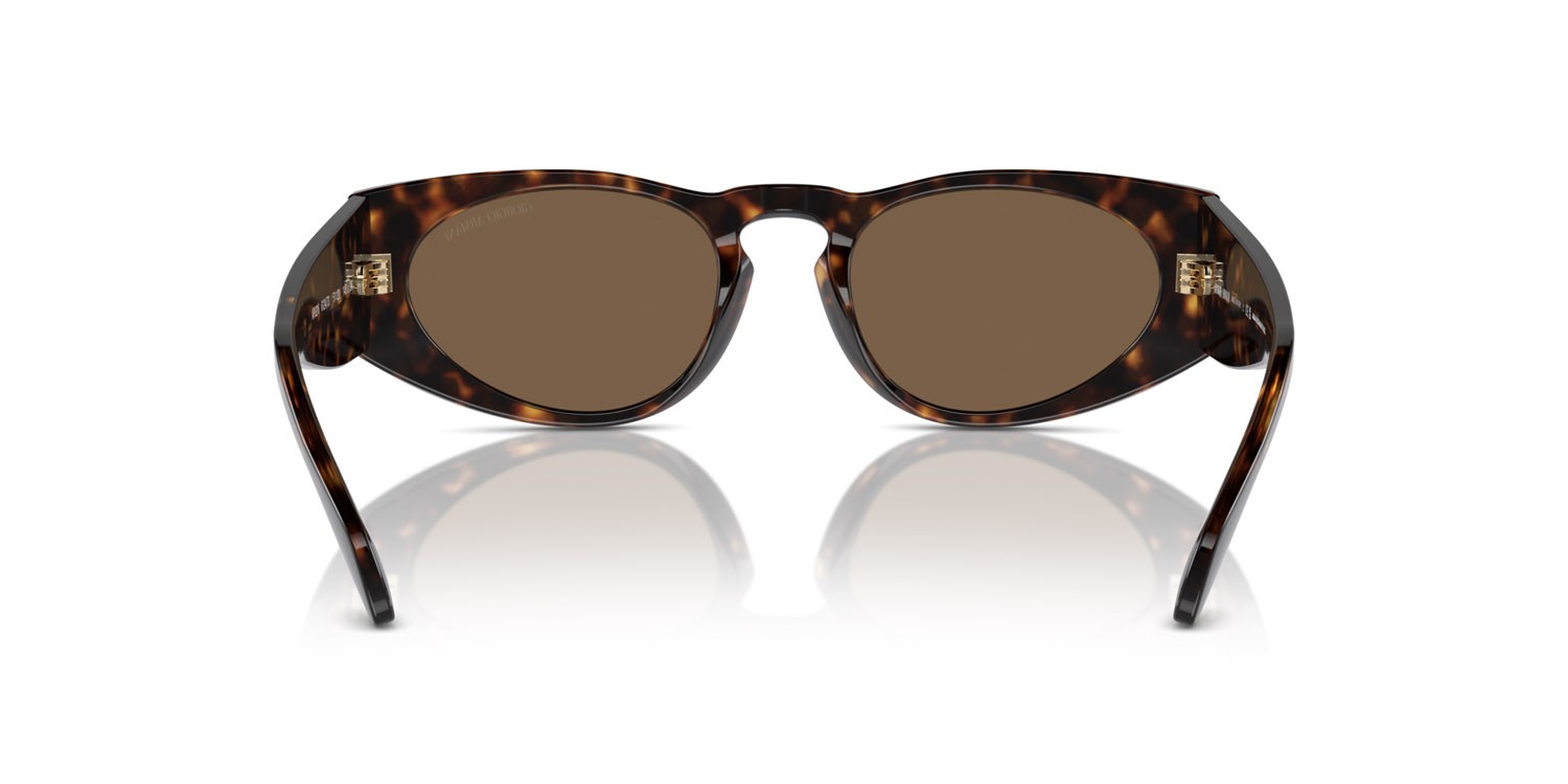 Sunglasses Giorgio Armani AR 8216 (612473) color havana shape rectangle lenses marrone scuro