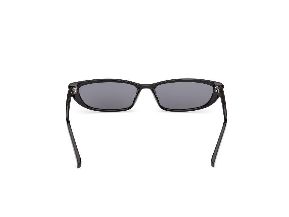 Sunglasses Guess Jeans GJ00001 (01A) color nero lucido  shape cat eye lenses fumo