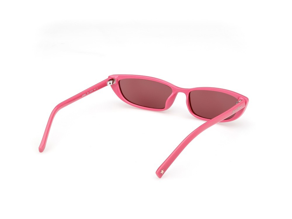 Sunglasses Guess Jeans GJ00001 (72S) color rosa/monocolore shape cat eye lenses bordeaux 