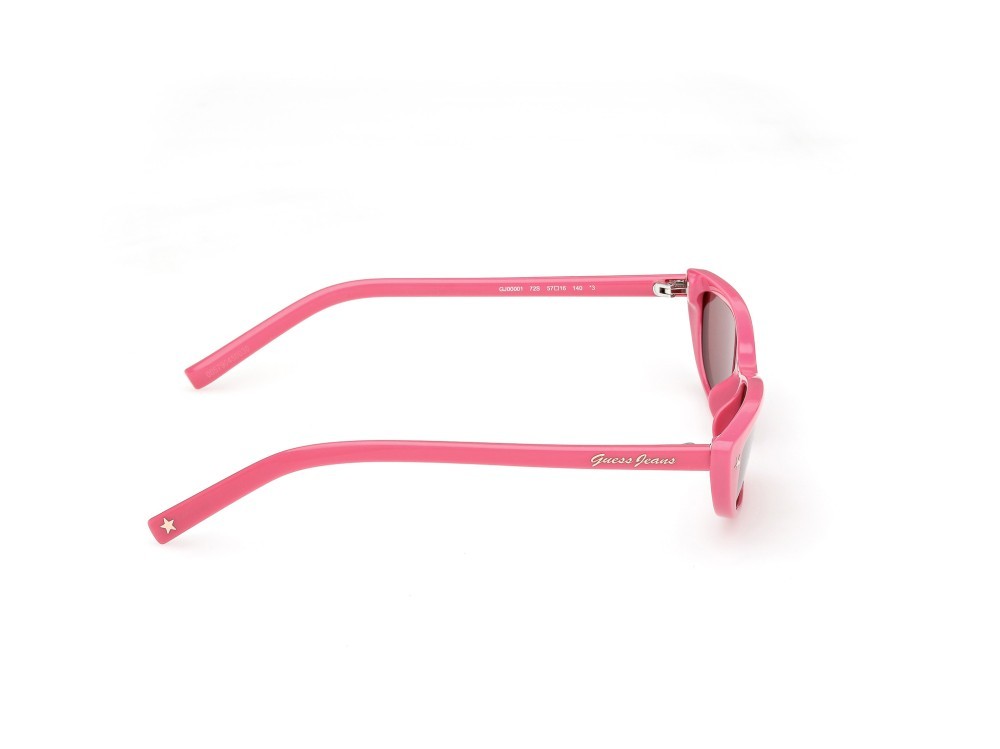 Sunglasses Guess Jeans GJ00001 (72S) color rosa/monocolore shape cat eye lenses bordeaux 