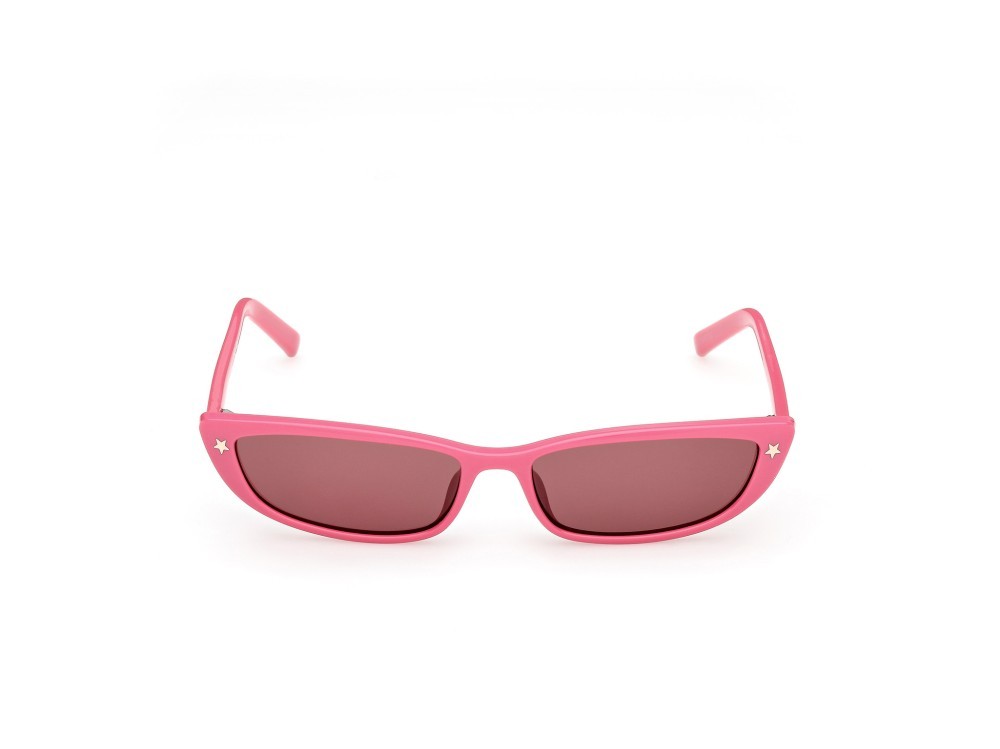 Sunglasses Guess Jeans GJ00001 (72S) color rosa/monocolore shape cat eye lenses bordeaux 