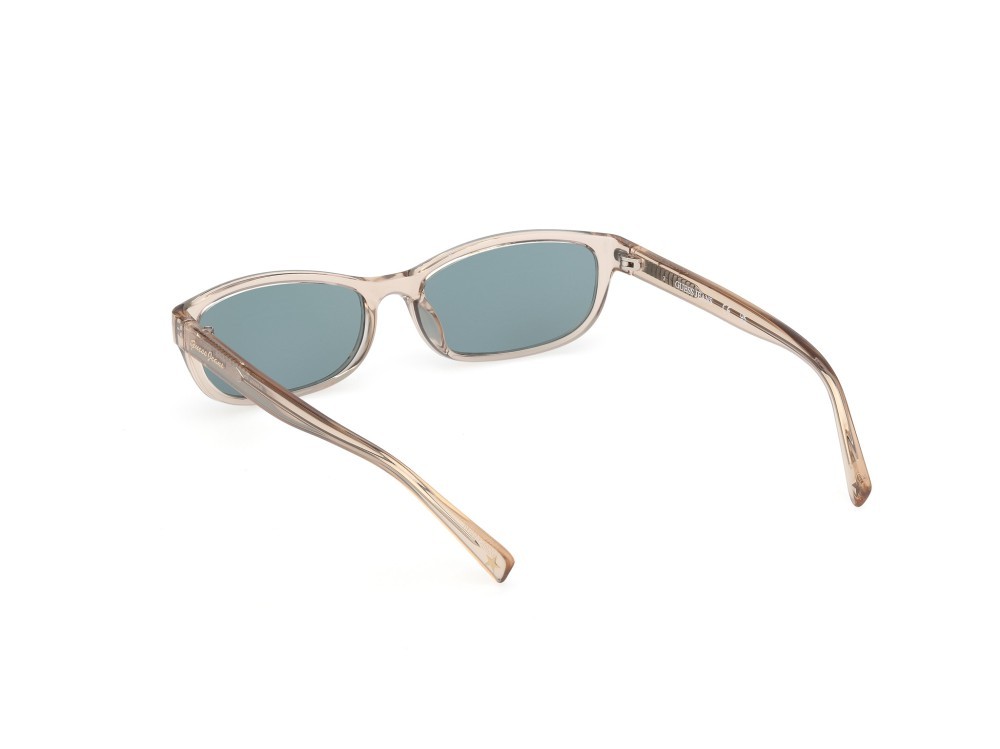 Sunglasses Guess Jeans GJ00004 (57N) color beige lucido  shape rectangle lenses verde
