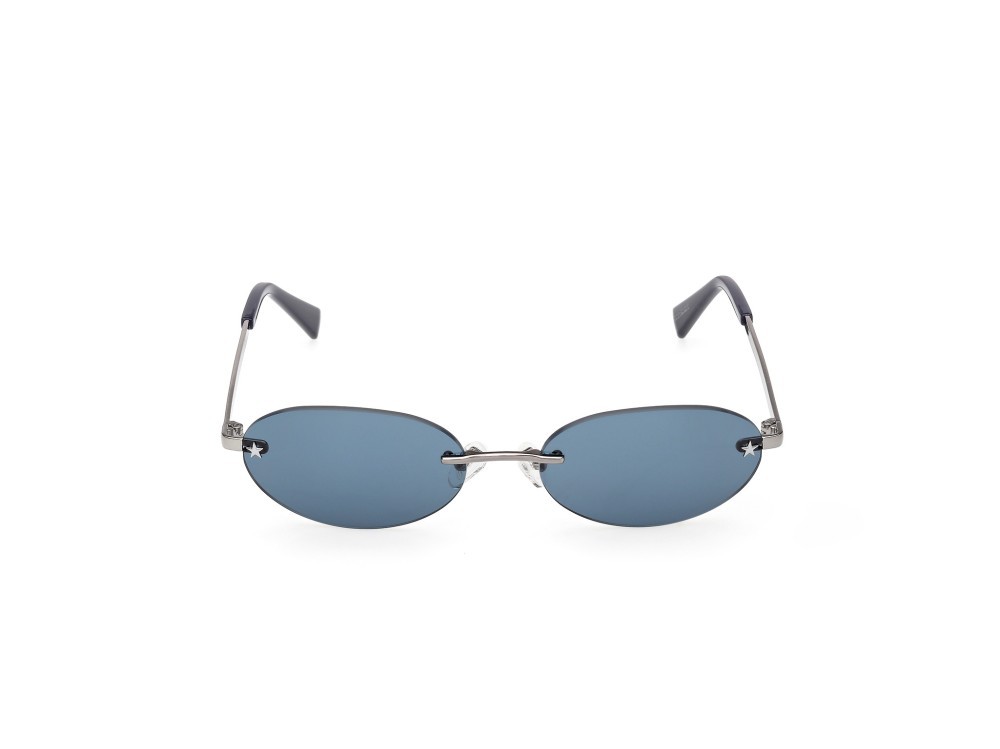 Sunglasses Guess Jeans GJ00006 (08V) color antracite lucido shape oval lenses blu