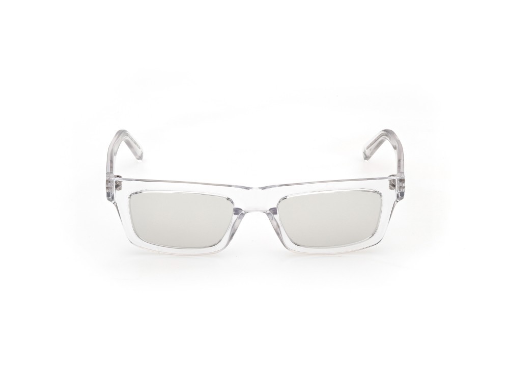 Sunglasses Guess Jeans GJ00008 (26C) color cristallo  shape rectangle lenses fumo specchiato