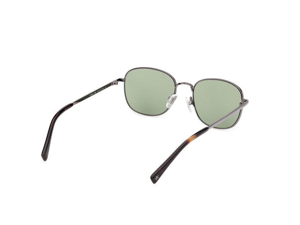 Sunglasses Guess Jeans GJ00011 (08N) color antracite lucido shape round lenses verde 