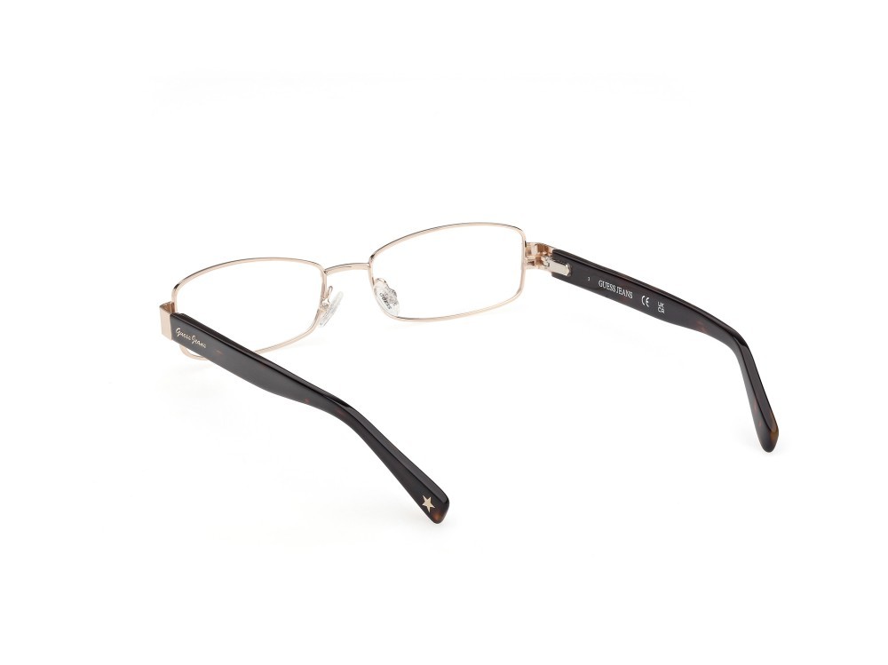 Eyeglasses Guess Jeans GJ50000 (032) color oro endura lucido / avana scura shape rectangle 