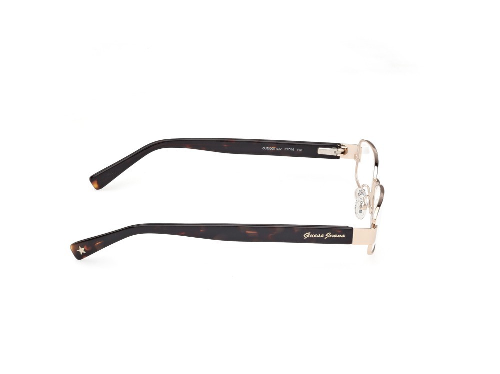 Eyeglasses Guess Jeans GJ50000 (032) color oro endura lucido / avana scura shape rectangle 