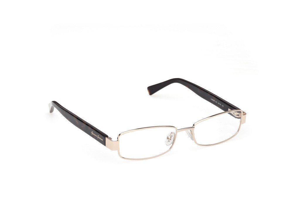 Eyeglasses Guess Jeans GJ50000 (032) color oro endura lucido / avana scura shape rectangle 