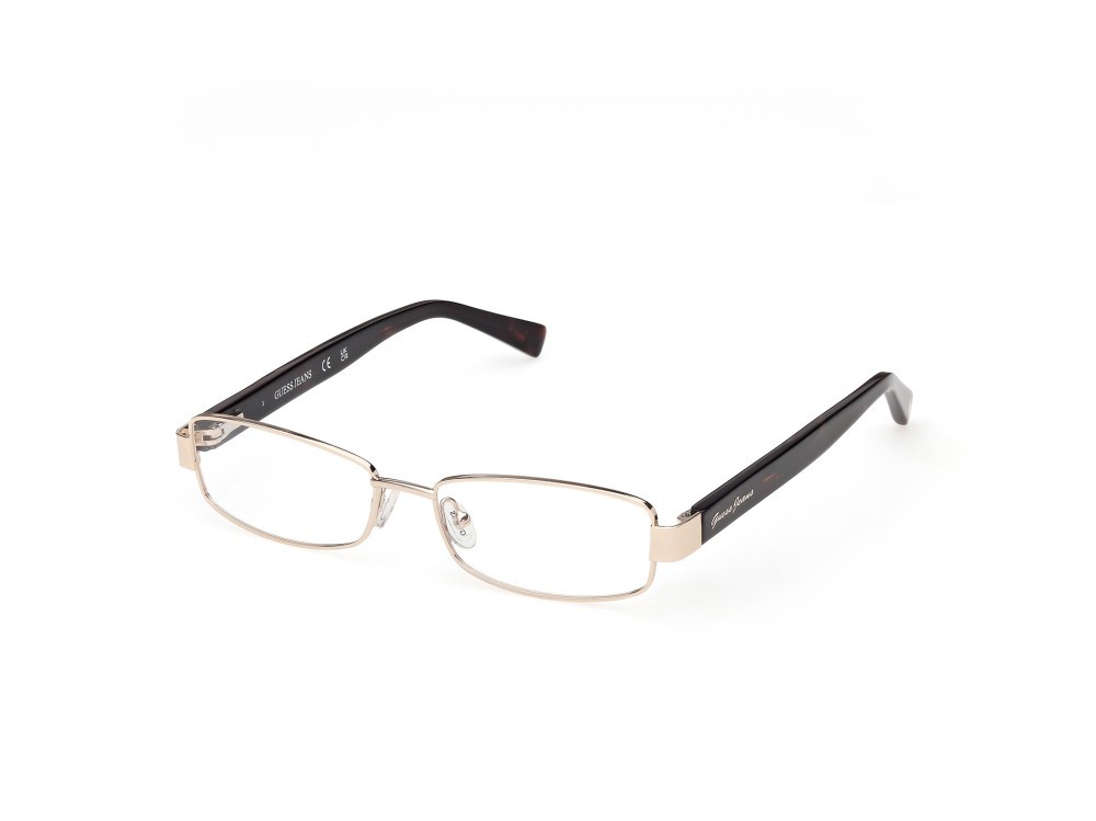 Eyeglasses Guess Jeans GJ50000 (032) color oro endura lucido / avana scura shape rectangle 
