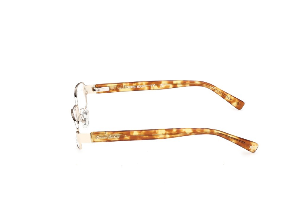 Eyeglasses Guess Jeans GJ50000 (033) color oro pallido lucido / avana bionda shape rectangle 