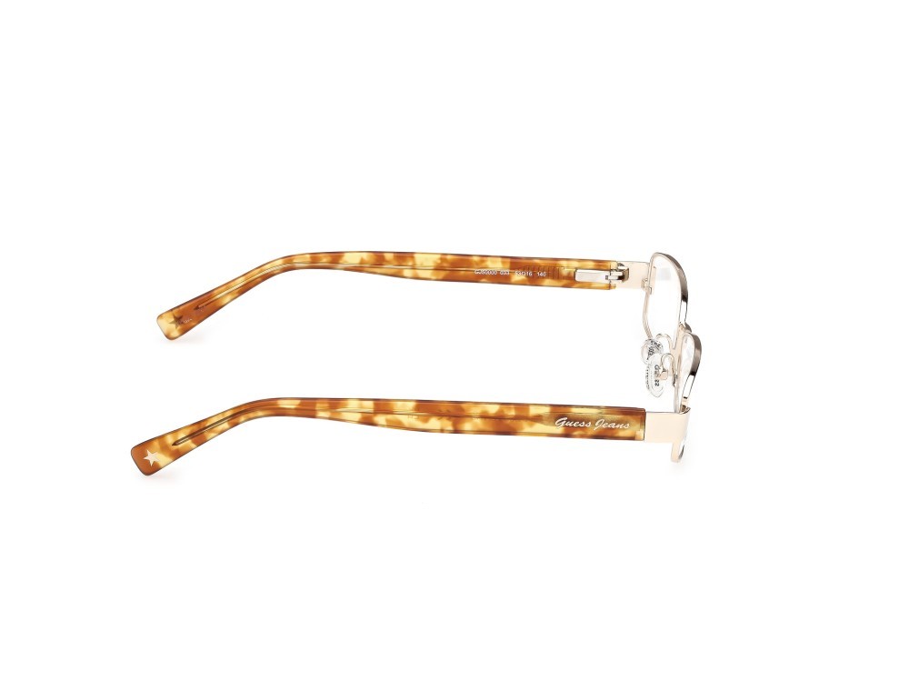 Eyeglasses Guess Jeans GJ50000 (033) color oro pallido lucido / avana bionda shape rectangle 
