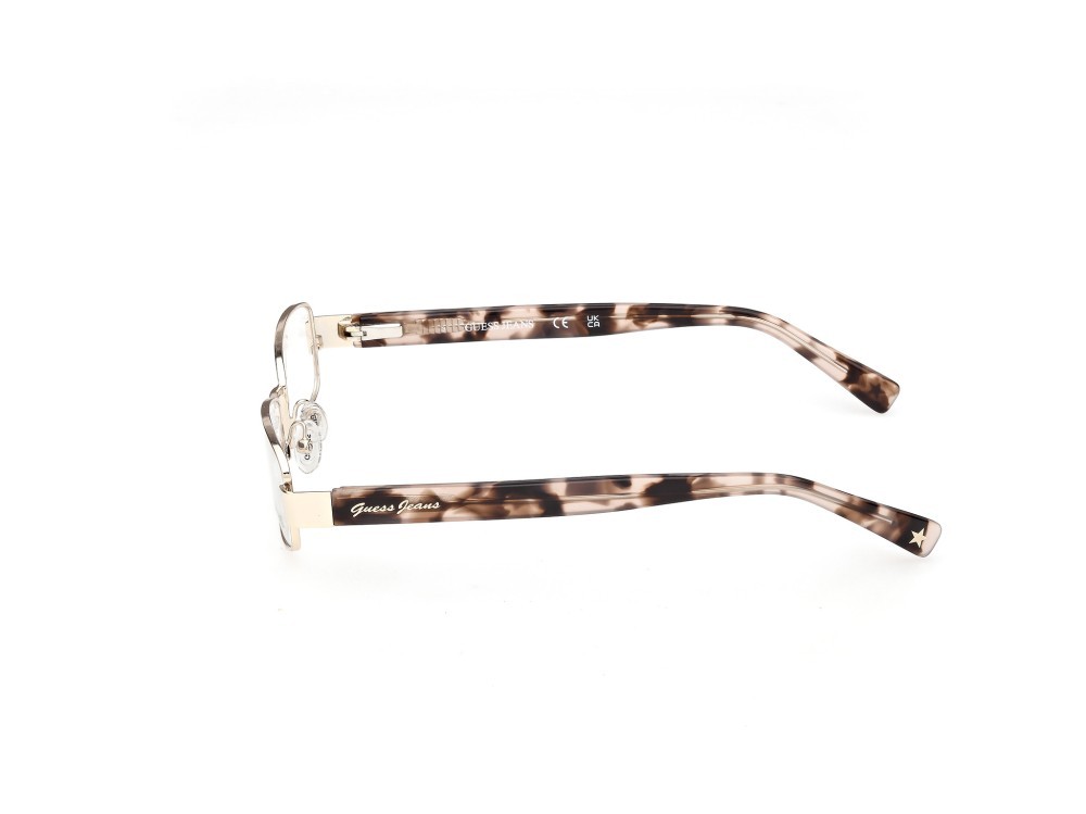 Eyeglasses Guess Jeans GJ50000 (056) color oro pallido lucido / avana colorata shape rectangle 