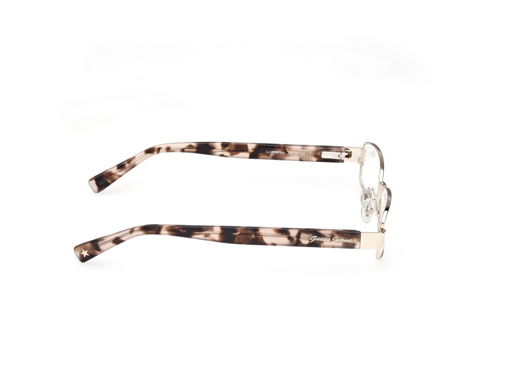 Eyeglasses Guess Jeans GJ50000 (056) color oro pallido lucido / avana colorata shape rectangle 