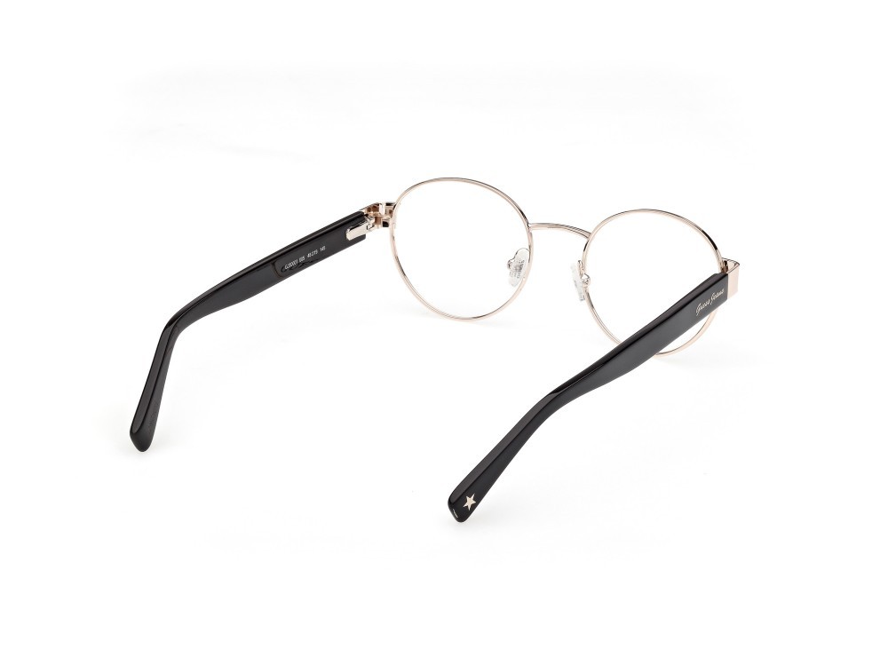 Eyeglasses Guess Jeans GJ50001 (005) color oro endura lucido / nero lucido shape round 