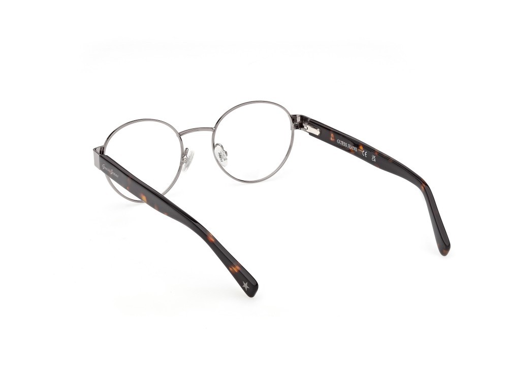 Eyeglasses Guess Jeans GJ50001 (008) color antracite lucido / avana scura shape round 