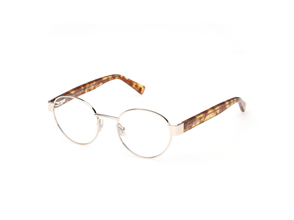 Eyeglasses Guess Jeans GJ50001 (033) color oro pallido lucido / avana bionda shape round 