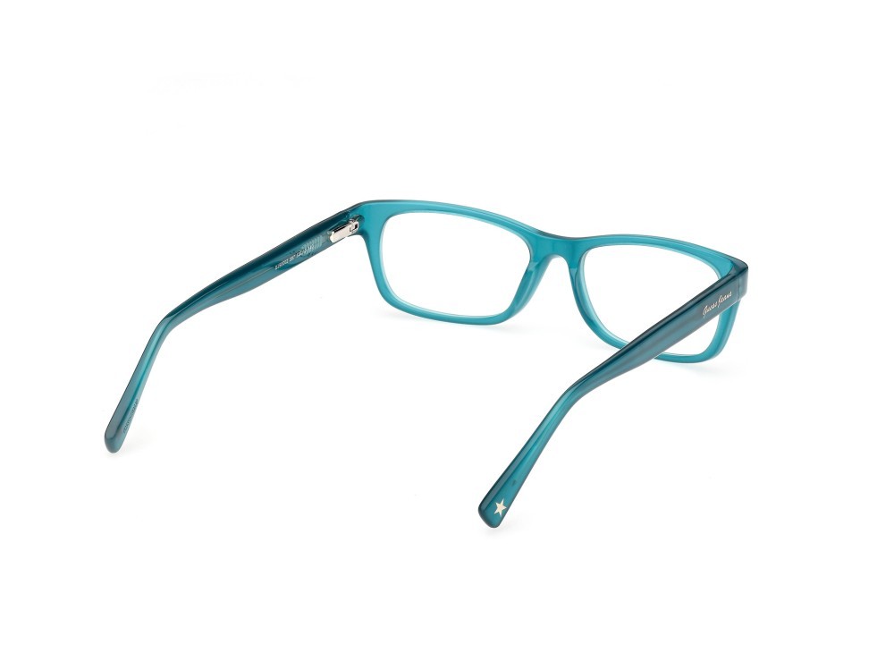 Eyeglasses Guess Jeans GJ50002 (087) color turchese lucido shape rectangle 