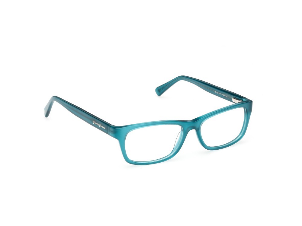 Eyeglasses Guess Jeans GJ50002 (087) color turchese lucido shape rectangle 