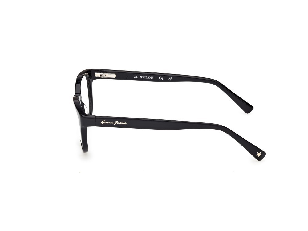 Eyeglasses Guess Jeans GJ50003 (001) color nero lucido shape round 