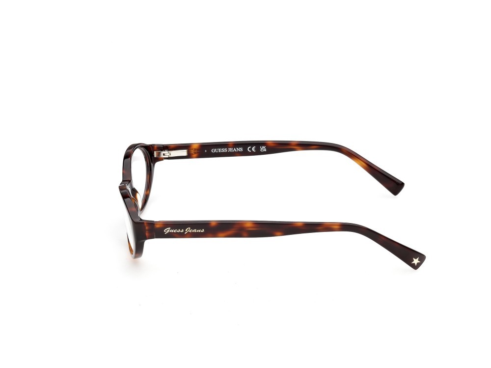 Eyeglasses Guess Jeans GJ50007 (052) color avana scura shape oval 