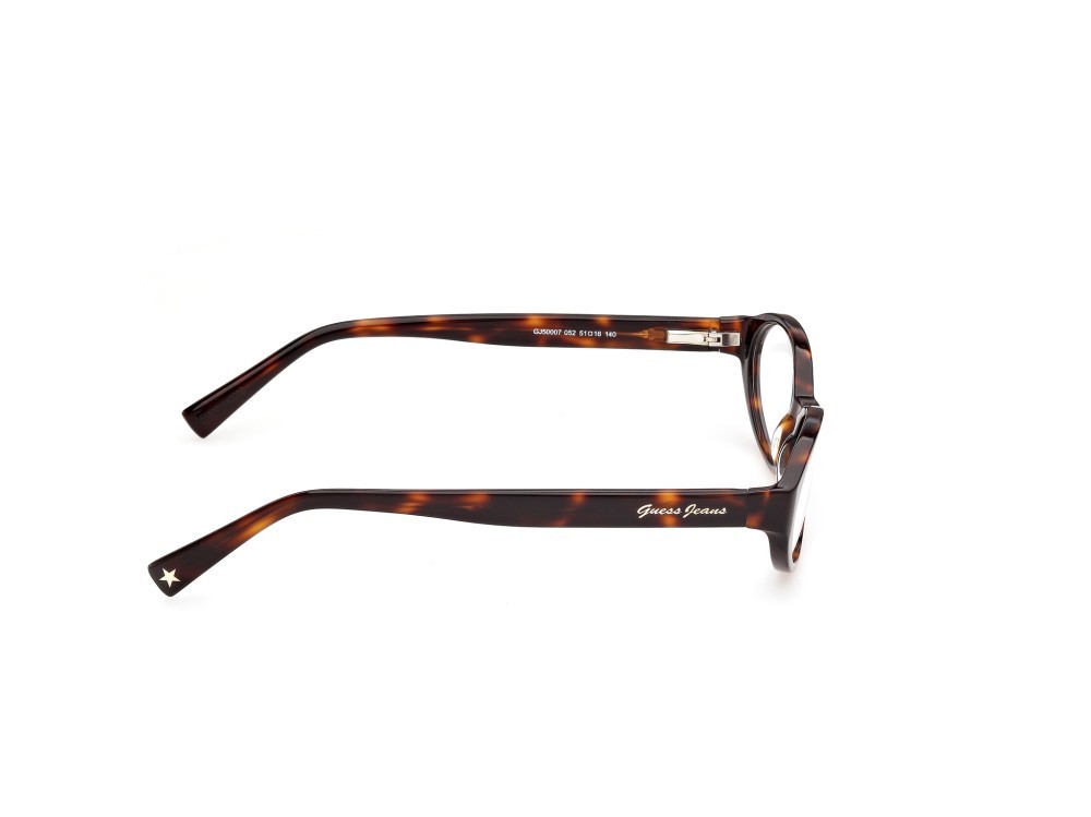 Eyeglasses Guess Jeans GJ50007 (052) color avana scura shape oval 