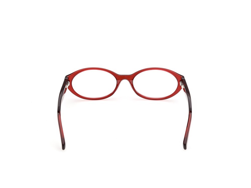 Eyeglasses Guess Jeans GJ50007 (066) color rosso scuro lucid shape oval 