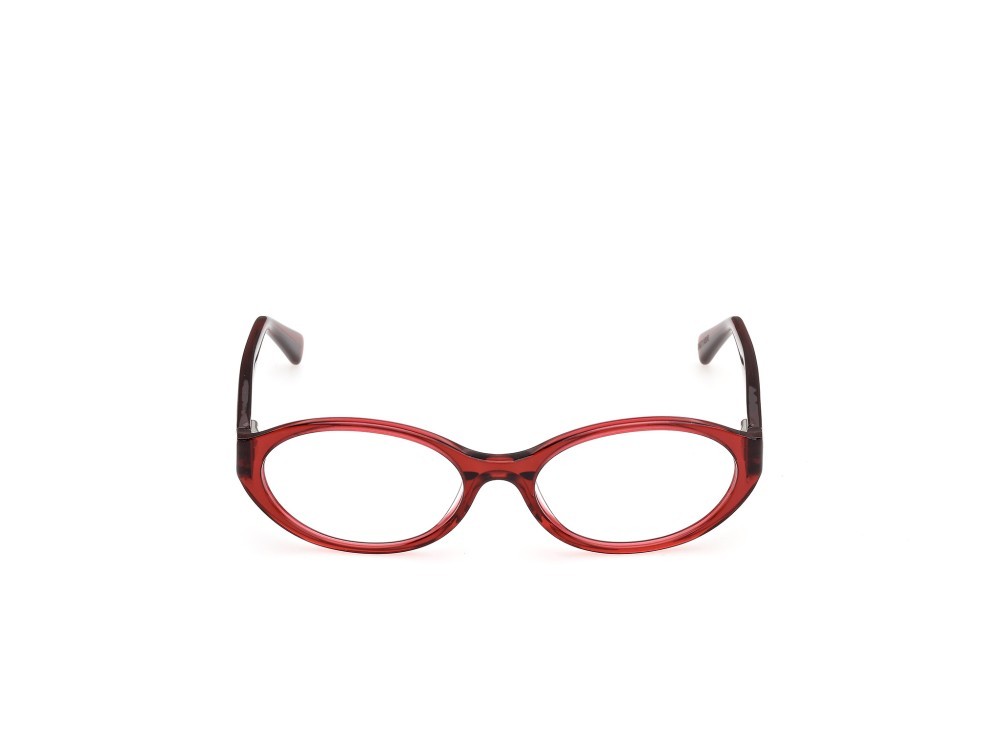 Eyeglasses Guess Jeans GJ50007 (066) color rosso scuro lucid shape oval 