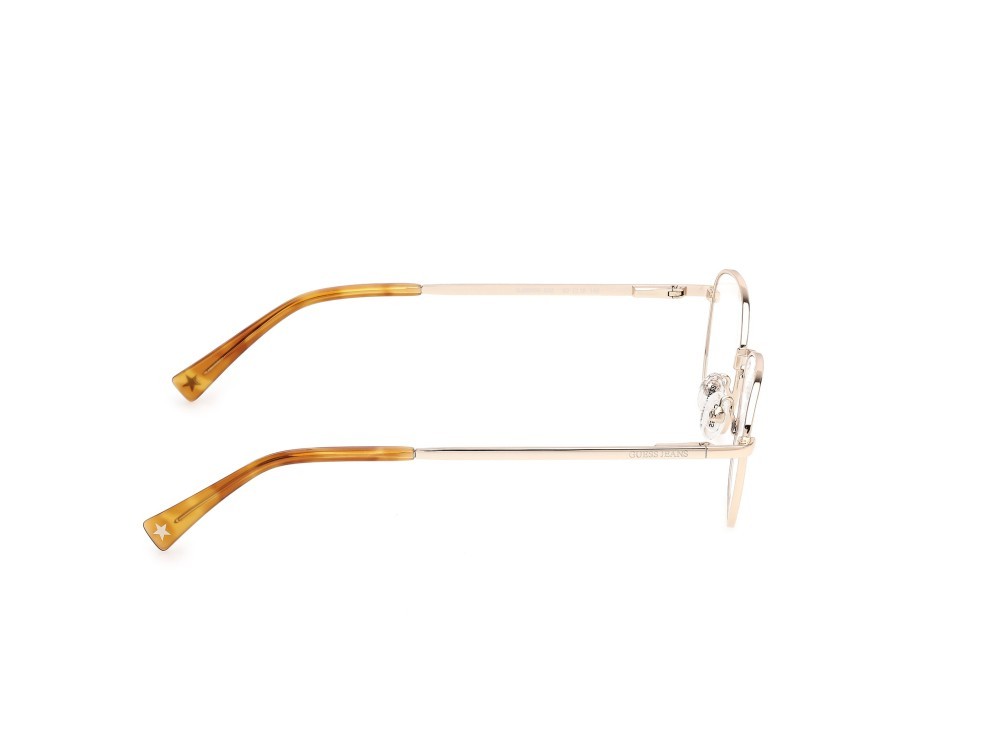Eyeglasses Guess Jeans GJ50009 (032) color oro pallido lucido  shape round 